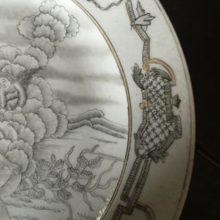 En Grissaile Mythological Scene Export Porcelain plate 11
