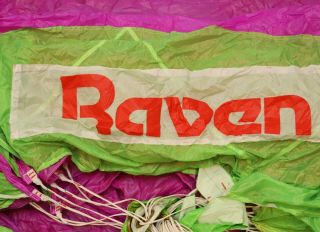 Raven II (218 sq ft) 7 cell F111 skydiving reserve parachute - dacron lines 6