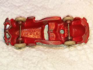 Vintage 1930s Arcade Cast Iron Convertible Car MARKED 3 1/2 