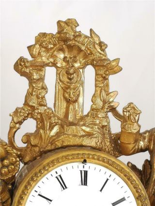 French Antique Mantle Clock 19th C Gilt Metal Figural 8Day By Japy Freres 10