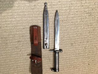 Swedish M96 Mauser Bayonet With Frog And Bonus