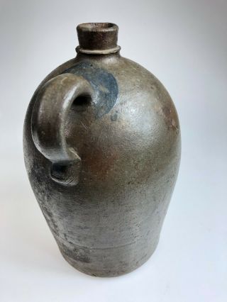 RARE T.  F.  Reppert,  Greensboro,  PA 1 Gallon Salt Glazed Stoneware Jug with Fish 3