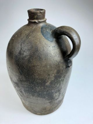 RARE T.  F.  Reppert,  Greensboro,  PA 1 Gallon Salt Glazed Stoneware Jug with Fish 4