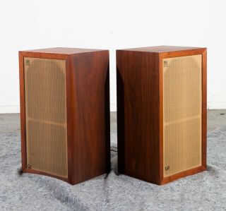 Mid Century Modern Speakers Vintage Acoustic Research Ar - 3 Ar3 Set