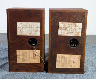 Mid Century Modern Speakers Vintage Acoustic Research AR - 3 AR3 Set 9