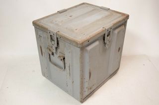 Vintage MK - 2 LARGE Ammo Component Box Crate 982443 - C Ammunition Industrial Metal 2