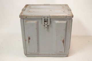 Vintage MK - 2 LARGE Ammo Component Box Crate 982443 - C Ammunition Industrial Metal 5