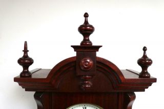 Vintage FHS Mahogany Twin Weight Regulator 8 Day Gong Striking Vienna Wall Clock 3