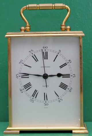 Fine English Quartz Garrard Of London Very Large Carriage Clock