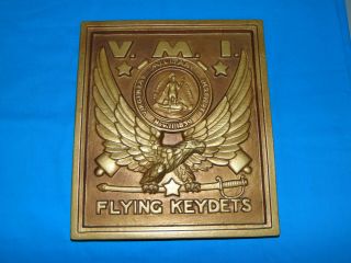 Wwii Virginia Military Institute Vmi Plaster Plaque Flying Keydets