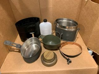 Vintage Swedish Army Mess Kit Stainless Steel Surplus Reenactor