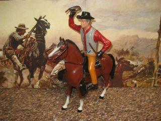 Hartland Seth Adams Wagonmaster Complete Horse Cowboy Saddle Hat Rifle Gun Whip