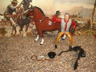 Hartland Seth Adams wagonmaster complete horse cowboy saddle hat rifle gun whip 4