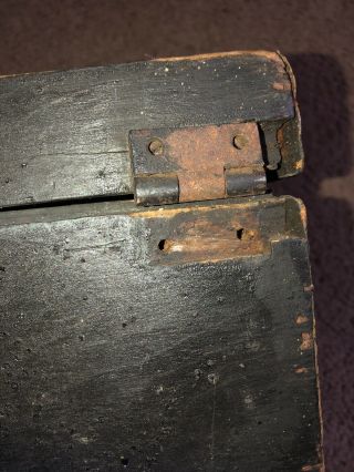 Old Antique Civil War Era Period Wood Parlor Guitar Case Coffin Style Gettysburg 8