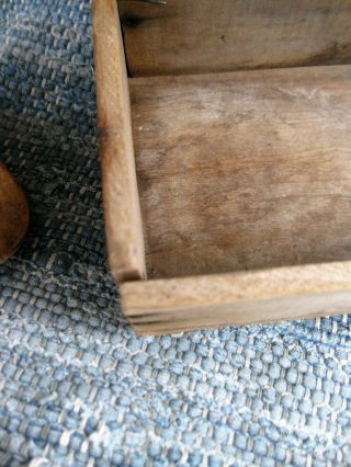 Early Antique Wood Tote Surface 3