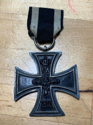 Ww1 Iron Cross With Ribbon