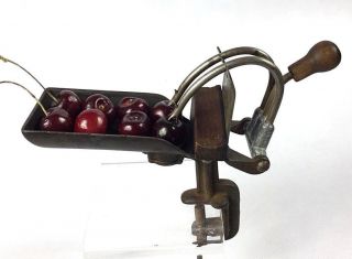 Antique 1880 to 1900 Goodell Co.  Double Cast Cherry Olive Pitter Seeder Stoner 2