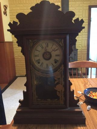 Antique Gingerbread Mantel Clock 1800’s