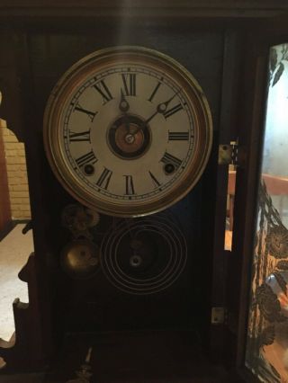 Antique Gingerbread Mantel Clock 1800’s 2