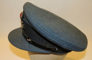 WW1 WW2 Royal Canadian Air Force RCAF RAF Officers peaked hat cap /badge NAMED 2