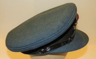 WW1 WW2 Royal Canadian Air Force RCAF RAF Officers peaked hat cap /badge NAMED 3