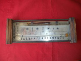 - Antique 19th Century Barometer And Thermometer - Brooklyn -