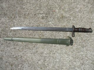 Us Army Wwi M - 1917 Bayonet Made For The British Reclaimed By The U.  S.