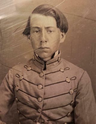 Very Rare Daguerreotype Of A Virginia Military Institute Cadet Circa 1850s