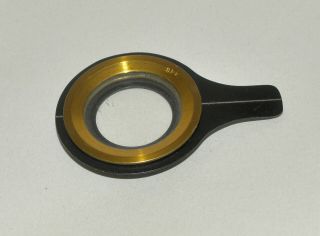 3 x brass rings with lenses for microscope? 4