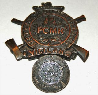RARE PCMR Pacific Coast Militia Rangers cap badge dogtag lapel pin patches medal 2