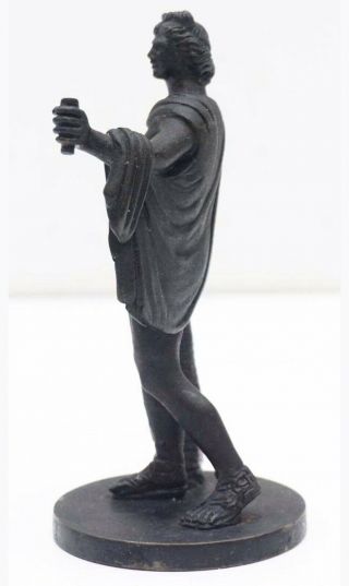 Antique Grant Tour Apollo Belvedere Miniture Bronze Statue 4