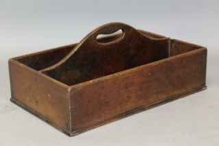 Rare 18th C Pa Formal Chippendale Period Knife Box In The Best Surface