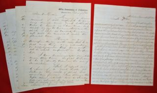 1863 & 1864 Letters From Civil War Soldiers - Vicksburg River Battle,  Nashville