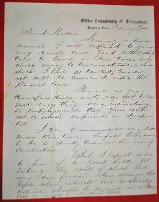 1863 & 1864 Letters from Civil War Soldiers - Vicksburg River Battle,  Nashville 2