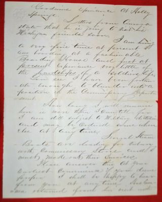 1863 & 1864 Letters from Civil War Soldiers - Vicksburg River Battle,  Nashville 4