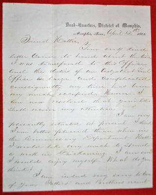 1863 & 1864 Letters from Civil War Soldiers - Vicksburg River Battle,  Nashville 6