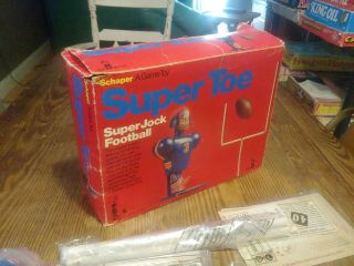 Vintage 1976 Schaper Jock Toe Football Game Toy with Box 10