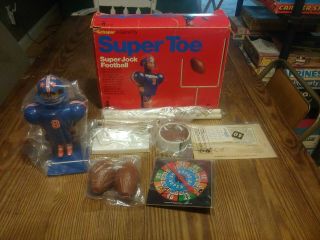 Vintage 1976 Schaper Jock Toe Football Game Toy with Box 12