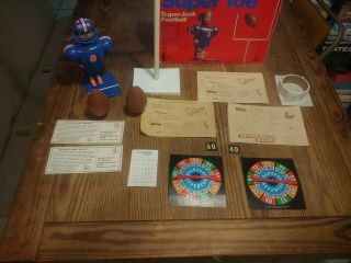 Vintage 1976 Schaper Jock Toe Football Game Toy with Box 2