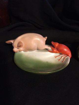 Antique German Pig Fairing With Red Lobster 7