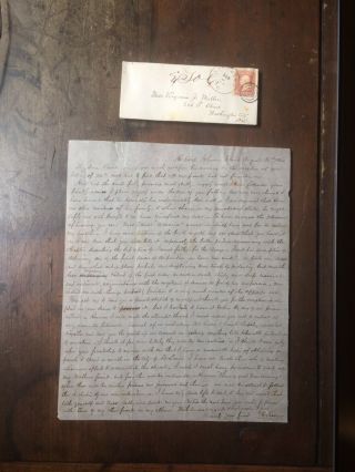 Civil War Pow Prisoner Of War Letter From Johnson’s Island Ohio 18th Mississippi