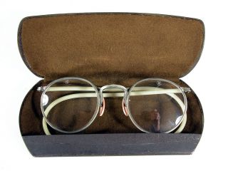 Vintage American Optical Ful - Vue Safety Goggles/Glasses with Metal AO Case 2