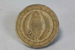 A FINE LATE 18TH C BUTTER STAMP WITH 