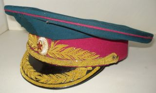 1969 Soviet Russian Military Justice General (Marshal) Parade Uniform Visor Hat 2