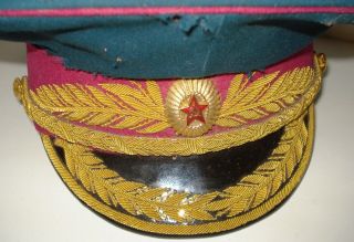 1969 Soviet Russian Military Justice General (Marshal) Parade Uniform Visor Hat 3