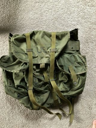 Very Rare Vintage Us Vietnam War Tropical Lightweight Rucksack/backpack