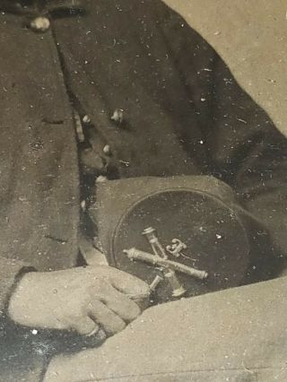 Rare 1860s Civil War Soldier Cased Image Company E Artllery