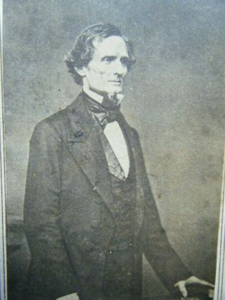 Jefferson Davis Confederate President - Orleans,  La.  Cdv Photograph