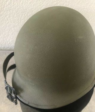 WWII US ARMY Vietnam Camouflage Helmet Liner Cover Steinberg Major M1 Front Seam 6