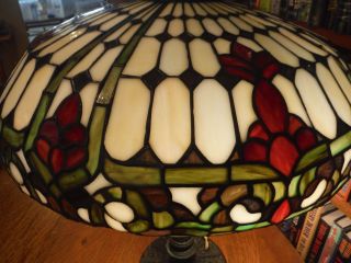 Antique Duffner & Kimberly Leaded Stained Glass Lamp Chicago Salem Styles 8